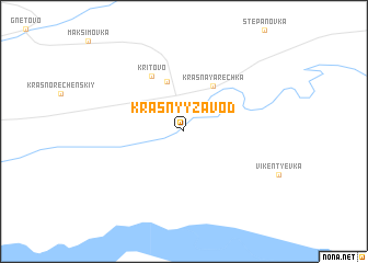 map of Krasnyy Zavod