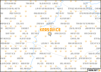 map of Krasovice