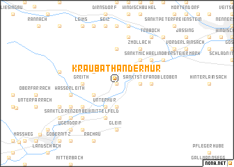 map of Kraubath an der Mur
