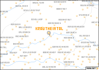 map of Krautheimtal