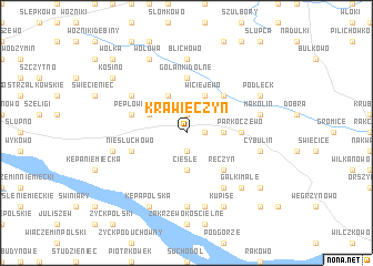 map of Krawięczyn