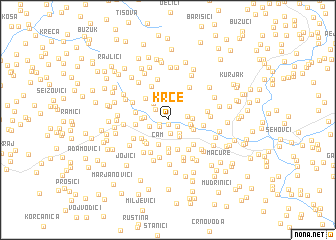 map of Krče