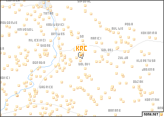 map of Krč