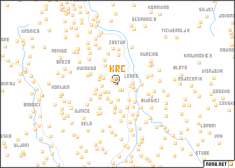 map of (( Krč ))