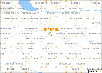 map of Krebsow