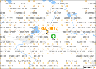 map of Kreckwitz