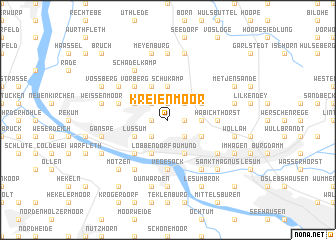 map of Kreienmoor