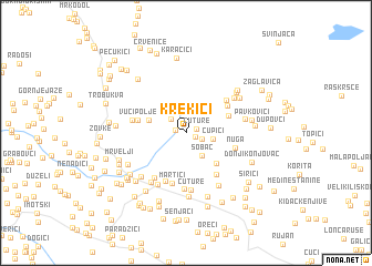 map of Krekići