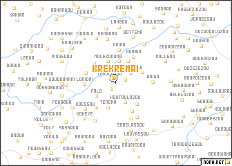 map of Krèkrémaï