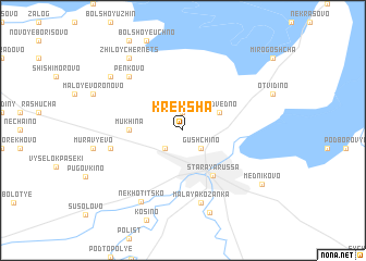 map of Kreksha