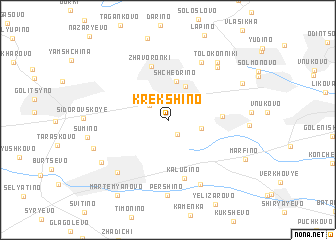 map of Krekshino