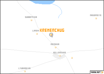 map of Kremenchug