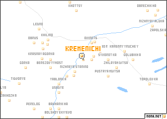 map of Kremenichi