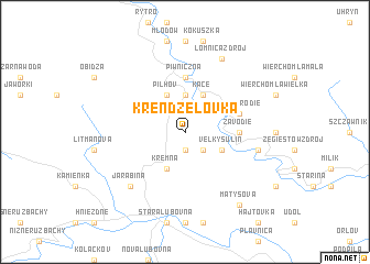 map of Krendželovka