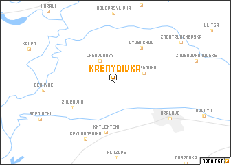 map of Krenydivka