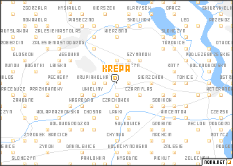 map of Krępa