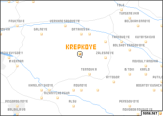 map of Krepkoye