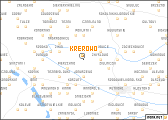 map of Krerowo