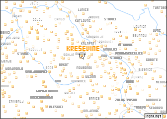 map of Kreševine