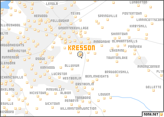 map of Kresson