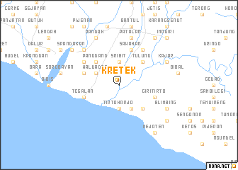 map of Kretek
