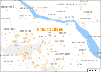 map of Kreutz Creek