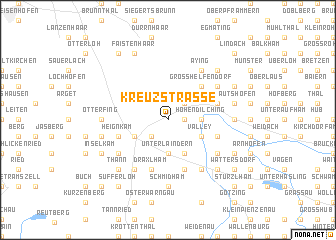 map of Kreuzstraße