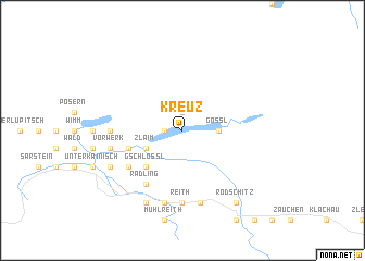 map of Kreuz