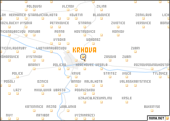 map of Krhová