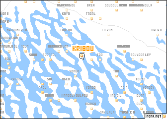 map of Kribou