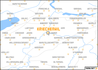 map of Kriechenwil