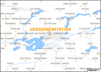 map of Kriegerheimstätten