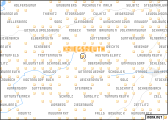 map of Kriegsreuth