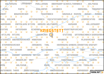 map of Kriegstett