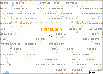 map of Kriegwald