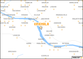 map of Kriemala