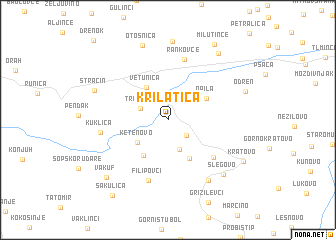 map of Krilatica