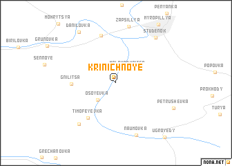 map of Krinichnoye