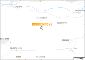 map of Krinichnoye