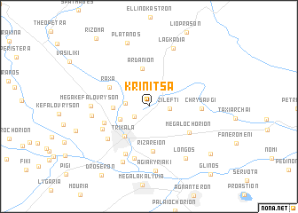 map of Krinítsa