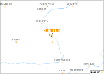map of Krinitsa