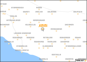 map of Kríni