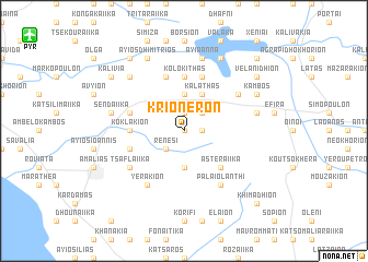 map of Krióneron