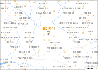 map of Krišci