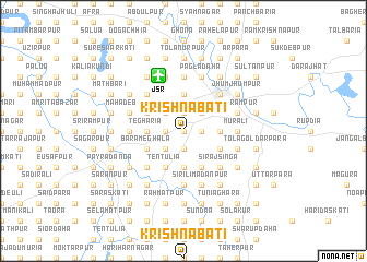 map of Krishnabāti