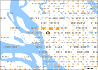 map of Krishnādia