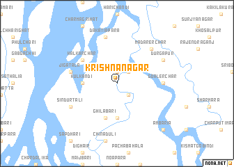 map of Krishnanagar