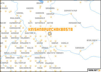 map of Krishnapur Chak Basta