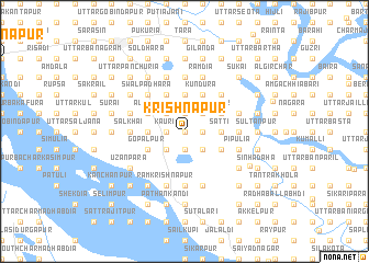 map of Krishnapur