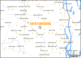 map of Kristiansand